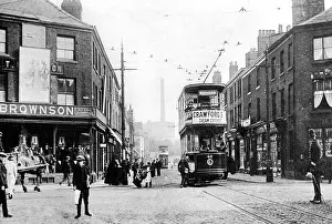 Lyne: Old Square, Ashton under Lyne, early 1900s
