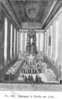 Synagogue: Old synagogue in Berlin, around 1750