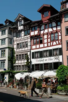 Gallen: Old timber-framed buildings, St Gallen, Switzerland