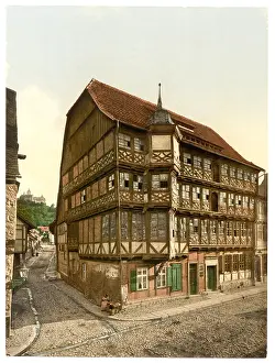 Wernigerode: Old town hall and castle, Wernigerode, Hartz, Germany