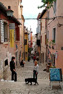 Alleyway: Part of the old town, Rovinj, Croatia