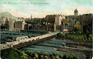 Waverley: Old Town & Waverley Bridge, Edinburgh, Midlothian