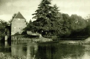 Playground: Old watermill on the River Mole, Cobham, Surrey