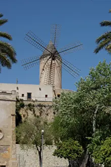 Vanes: Old windmill at Palma, Mallorca, Spain