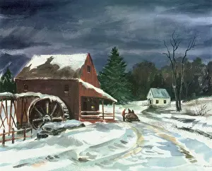 Pellew: Old Mill in Winter