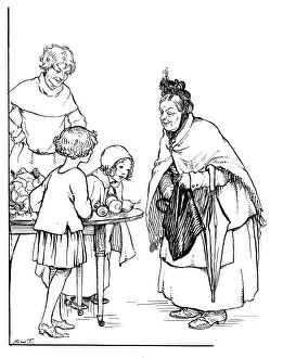Teatime: An old woman comes to tea