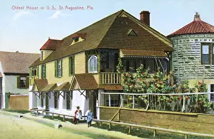 Alvarez: Oldest House, St Francis Street, St Augustine, Florida, USA