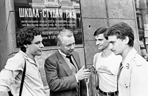 Tabakov: Oleg Tabakov with students, 1985