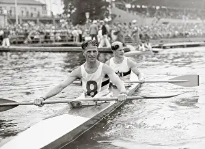 Kayak: Olympic champions in a two-person kayak