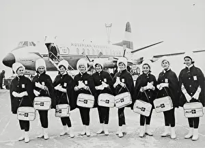 Scrip: The Olympic flight attendants of AUA are presented. 13th