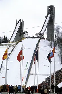 Placid: Olympic ski jumping complex in Lake Placid, 1980
