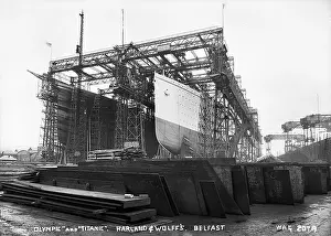 Gantries: Olympic and Titanic, Harland and Wolff's, Belfast