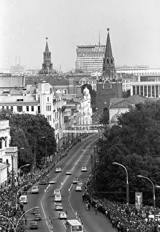 Kalinina: Olympic torch relay in Moscow, 1980