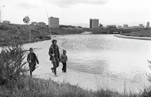Strolling: Olympic village in Moscow, 1982