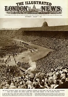 Xivth: Olympics opens, last of the touch bearers lights the beacon