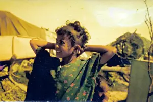 Earing: Omani girl smiling in Oman