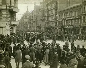 Kapp: Onlookers after the end of the Kapp Putsch, 1920