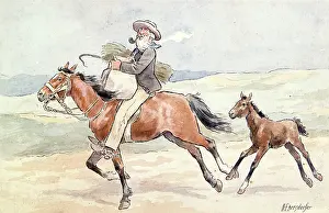 Piet: Oom Piet and his Horse, circa 1885