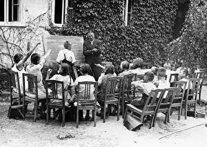 Temperatures: Open air class, 1937