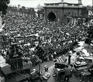 Hungarys: Open air concert, Constitution Day, Budapest, Hungary