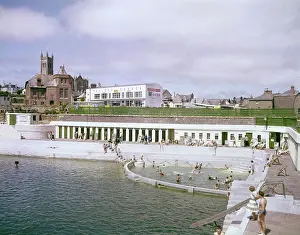 Taylors: Open air swimming pool, Penzance, Cornwall