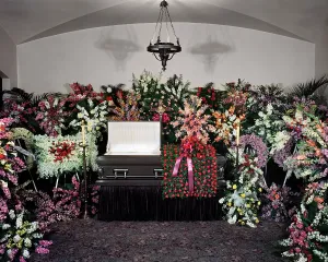Outrageous: Open Casket Funeral Home Viewing Parlor