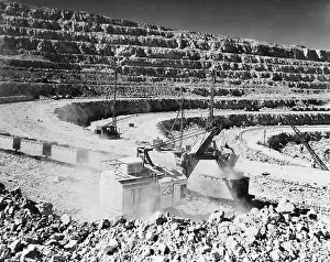 Depositing: Open pit copper mine at Chuquicamata, Chile. ?