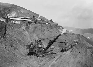 Depositing: Open pit United Verde Mine on mountain side ?