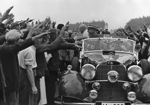 Bayreuth: Opening of the Bayreuth-Nuremberg motorway section, 1937