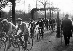 Grunewald: Opening of the bike paths in Grunewald, 1929