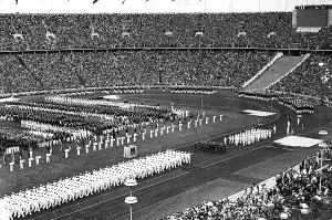 Tschammer: Opening ceremony of the Olympic Summer Games