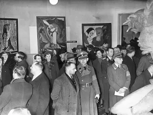Understanding: Opening of the exhibition Degenerate Art in Berlin, 1938