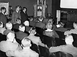 Announcer: Opening of the first Fernsehstelle (television site) of the