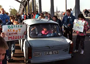 Grenzen: Opening of the German-German border - Berlin