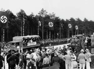 Magdeburg: Opening of a highway, 1936