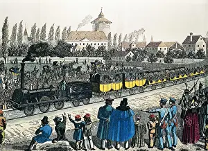 Fuerth: Opening of the Ludwigsbahn railway