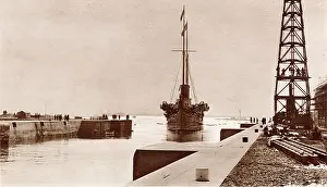 Graving: The Opening of the new Dry Dock at Southampton