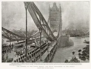 Bascules: Opening of Tower Bridge, London 1894