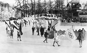 Moritz: Opening of the Winter Games in St. Moritz, 1928