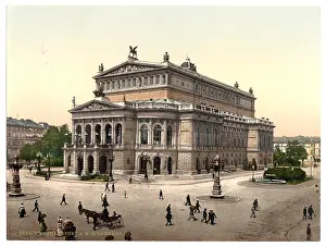 Frankfort: Opera House, Frankfort on Main (i.e. Frankfurt am Main), Ger