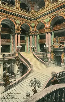 Escalier: OPERA/PARIS/1905/INSIDE