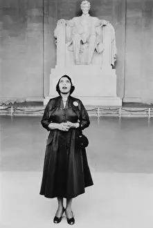 Memorable: Opera singer Marian Anderson stands in front ?