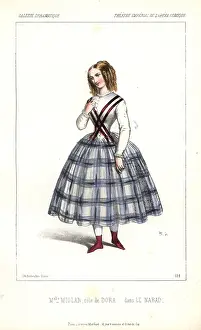 Halevy: Opera singer Mlle Miolan as Dora in Le Nabab