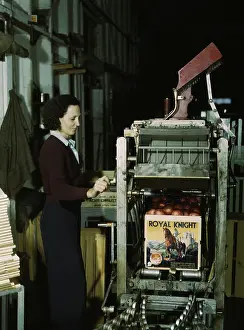Packing: Operating a machine for putting tops on crates