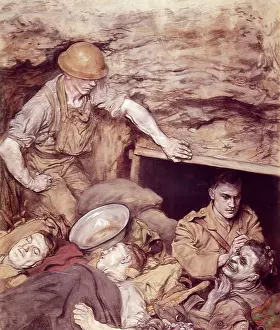 Discomfort: Operating in a regimental aid post, WW1