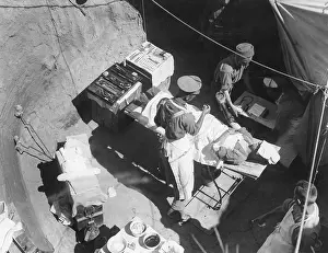 42nd: Operation dugout of field ambulance, Western Front, WW1
