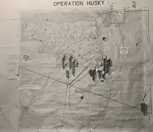 War Room: Operation Husky battle plan for the invasion of
