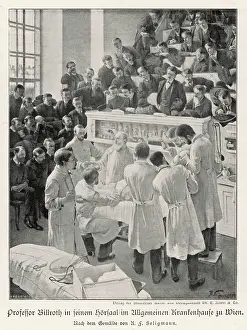 Billroth: Operation observed by medical students, Vienna