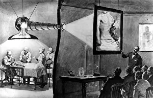 An operation screened live in a medical lecture