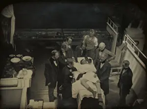 Hawes: Operation using ether for anesthesia, a Bostons